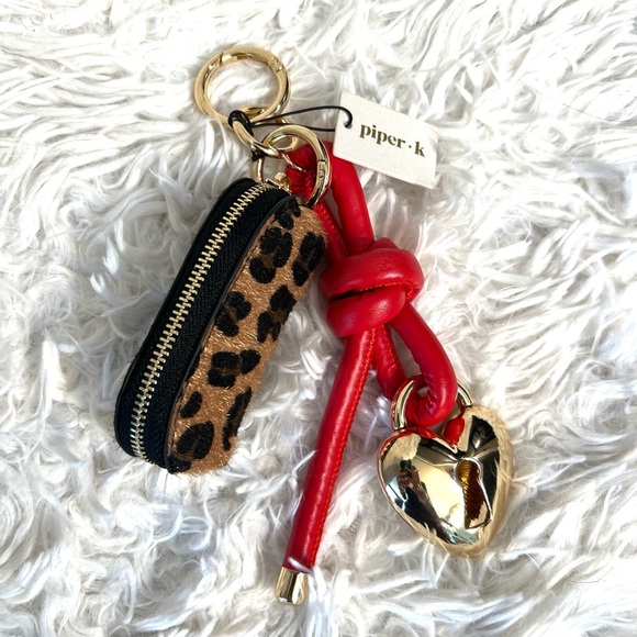🐆❤️Piper K Gorgeous Leopard Mini Coin Purse Handbag Charm❤️🐆NWT - Picture 4 of 12